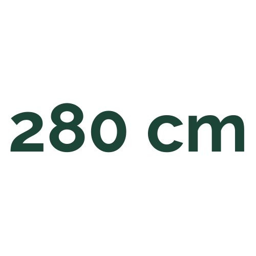 280 cm